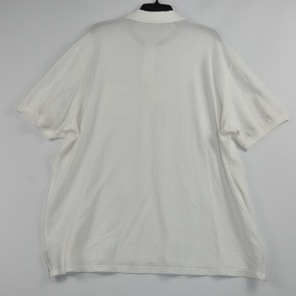 Roundtree Yorke Heritage Collection Polo Shirt White short Sleeve Size XXL 58 - Picture 7 of 11